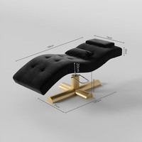 Yoopin Unique lit de cils rose incurvé moderne cils Salon de beauté Table de Massage lit pour Extension de cils ensemble complet de meubles