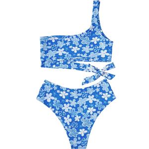 Service OEM 2023 Guangzhou Outpace Maillot de bain 2 pièces sexy style chaîne imprimé floral push-up coupe haute séchage rapide - Product Image 2