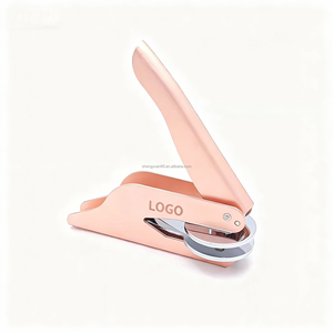 Pinza de Estampado en Relieve Portátil de Acero para Sellos Personalizados con Logotipo para Sobres, Papel, Certificados, Invitaciones de Boda - Product Image 6