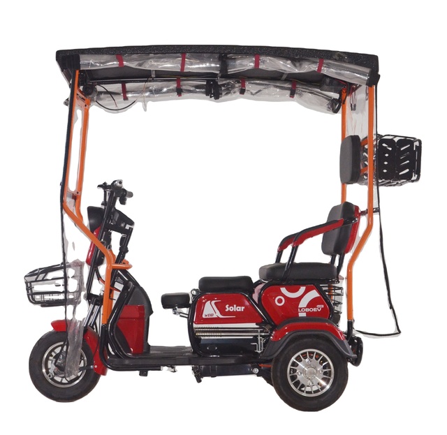 Hot Sale Electric Tricycle 600W Tricycles High Quality  Solar Energy Electric Scooters for Adults