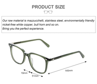Lunettes de lecture unisexes haut de gamme en acétate écologique, monture optique solide et tendance, OEM ODM
