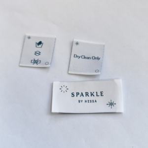 Custom Made Brand <b>Name</b> Logo Polyester Woven Garment Labels <b>Tags</b> for Clothes - Product Image 5