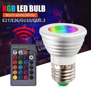 5W RGB Bóng Đèn Pha E27 <span class=keywords><strong>GU10</strong></span> GU5.3 MR16 LED RGBW/RGBWW Bóng Đèn 16 Màu Có Thể Thay Đổi Từ Xa Trang Trí Nhà Đèn Đèn AC85-265V - Product Image 2
