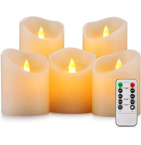 Lámparas LED inalámbricas, luz nocturna tipo vela, lámpara sin llama, luces decorativas cálidas para mesa, luces LED de varios tamaños - Product Image 1