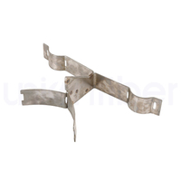 Support double en acier inoxydable haute résistance pour l'installation de câbles à fibres optiques sur poteau