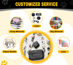Sac bandoulière sport SinSky pour promenade canin, sac banane imperméable pour propriétaire de chien, sacoche personnalisée pour friandises et dressage, sac de shopping - Product Image 2
