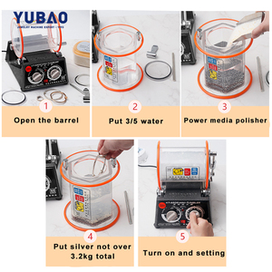ジュエリーツール KT-6808 ロータリータンブラーマシン 3kg ミニタンブラー 小型回転式研磨機 - Product Image 5