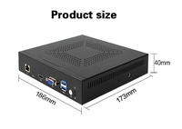 Sharerdp Factory RK3568 Firewall industri, Mini PC 2.5G 2G tanpa kipas 8Lan Pfsense Firewall komputer