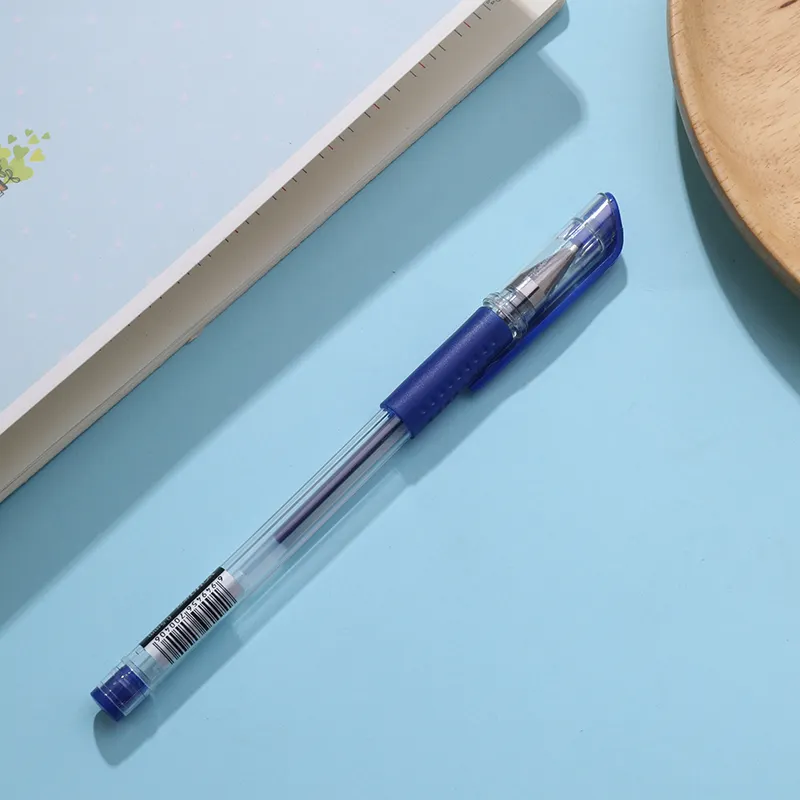 قلم جل رائع 0.5 مم بسعر الجملة مع شعار مخصص من مادة بلاستيكية بعرض الكتابة 1.0 مم