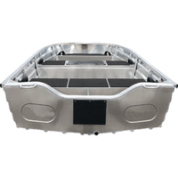 Bateau à rames en aluminium Kinlife de 15 pieds, certifié CE, en alliage d'aluminium, avec console centrale, couleur personnalisée, garantie 5 ans