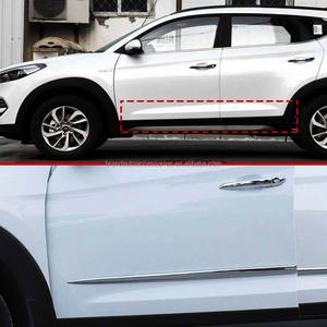 Bande de garniture latérale de porte de voiture ABS Fashion Protection contre les collisions Accessoires extérieurs Couverture de garniture Kit de carrosserie Bande de garniture - Product Image 1