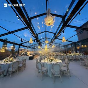 Tente de mariage en aluminium translucide avec grand verre, tente de réception extérieure, chapiteau robuste pour cérémonies de mariage et événements - Product Image 3