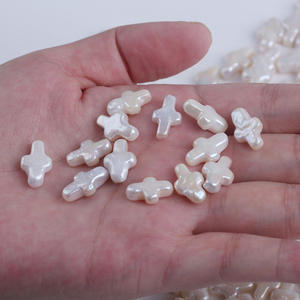 Perlas Sueltas de Agua Dulce de Cultivo, Forma de Cruz, 10*15mm, Naturales de Zhuji, para Bisutería DIY - Product Image 3