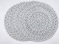 Napperon de table en PP tissé style nordique, motif or et argent, imperméable, résistant à l'huile, isolant thermique, dessous de verre moderne en plastique pour aliments