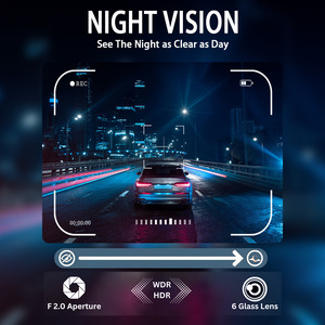 Dash <b>Camera</b> 1080P 3.0-Inch Screen With Night Vision GPS Wide Angle 170 Degree View F2.0 Lens USB Interface TF <b>Card</b> Support - Product Image 5