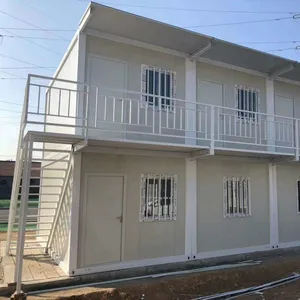 Kontainer Struktur Baja Prefabrikasi 20ft 40ft Bengkel Rumah Gudang Bangunan