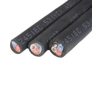 Chinese factory low voltage H07RN-F cable heat-resistant copper conductor rubber wire
