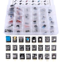 Kit de capteurs 37 en 1 / 45 en 1 pour Arduino, kit d'apprentissage pour débutants avec modules de capteurs pour l'éducation STEM, projets d'électronique DIY