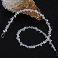 Perles d'eau douce naturelles blanches AA, sans noyau, lustrées double face, baroques irrégulières, de forme assortie, 4-5mm, Sanqi, à l'éclat lumineux