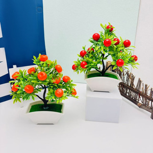 Nuevas Plantas Artificiales de Bonsái en Maceta de 20 cm de Altura, Decoración de Escritorio, Adorno Verde, Decoración para Oficina y Hogar - Product Image 2