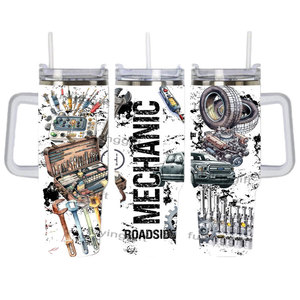Gobelet de mécanicien de 40oz personnalisé <span class=keywords><strong>tasse</strong></span> à café isolée en métal <span class=keywords><strong>tasse</strong></span> de voiture de voyage avec poignée cadeau d'anniversaire de noël pour <span class=keywords><strong>papa</strong></span> homme - Product Image 1