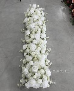 Op Maat Gemaakte Kunstbloemen Runner Bruiloft Bloem Rij Arrangement Bloemenloper Voor Bruiloft Decor - Product Image 4