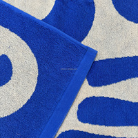 LH-100% Cotton Jacquard Towels Luxurious Thick GSM Woven No-cut Velvet Loops for Soft Strong Absorbency for Home/Beach Use