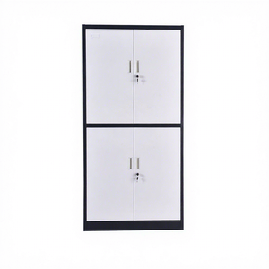 Commercial Steel Filing <b>Cabinet</b> Four Doors <b>Lockable</b> Adjustable Shelving Office Furniture for Home & Workshop Use - Product Image 1