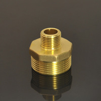 Raccord droit double mâle en laiton, réducteur 3/4 pouce, pour conduites d'eau et de gaz, tête hexagonale, marque LFA