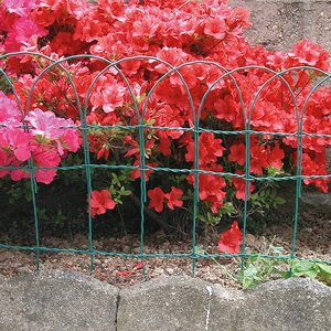 Rete Metallica Verde per Bordi 0,65 M di Altezza 10 M di Lunghezza, Bordo Ornamentale per Aiuole da Giardino - Product Image 5