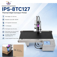 Impresora de Inyección de Tinta Térmica Compacta Integrada IPS-8TC127 de 12.7 mm con Transportador para Impresión de Códigos de Fecha y Lote en Líneas de Empaquetado