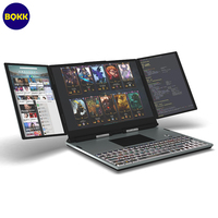 PC de jeu 16 "Quad Narrow Edge Design Intel N95 DDR4 32G clavier mécanique ordinateurs portables d'affaires ordinateur portable de jeu à triple écran étendu