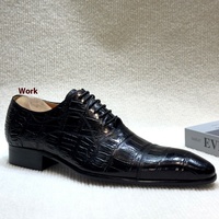Chaussures d'affaires formelles pour hommes couche supérieure en cuir poli à la main gaufré transfrontalier vente à chaud léger luxe marche Style mode