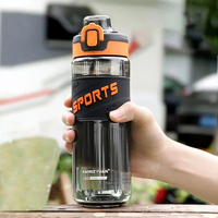 Bouteille d'eau Sipper pour enfants Tritan en plastique transparent étanche avec paille pour cadeaux d'affaires, cadeaux publicitaires