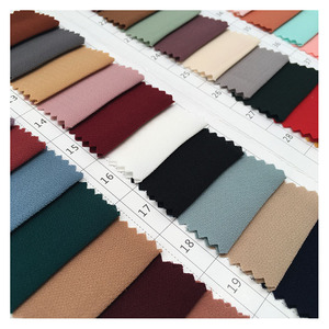 Vải Crepe Rêu Vân Chéo 100% Polyester Nặng 200gsm Hàng Tồn Kho MOQ Thấp Dùng Cho Trang Phục - Product Image 2