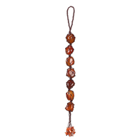 Pendentif de voiture en améthyste naturelle et quartz rose, pierres semi-précieuses polies, artisanat en cristal Chakra DIY pour décoration et cadeau