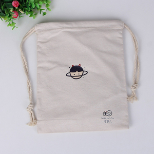Bolsa de Regalo Pequeña Natural, Bolsa de Algodón Promocional, Bolsa de Lona con Cordón de Algodón - Product Image 4