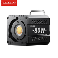 Luz de fotografía Hongdak 80W Mini portátil de gran potencia Luz de relleno para exteriores Toma de video profesional