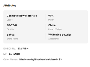 Vitamina B3 Niacinamida en Polvo con 99% de Pureza, Materia Prima Premium para Cosméticos para el Cuidado de la Piel - Product Image 6