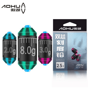 Plomb de pêche Aohu 5g cylindrique à libération rapide, poids réglable, fonction durable - Product Image 5