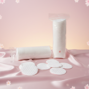 Disques de coton ronds gaufrés de qualité supérieure avec bord scellé, disques de coton non pelucheux pour le visage, cosmétiques doux double face - Product Image 1