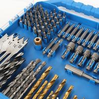 100 pièces ensemble de forets combinés ensembles d'outils polyvalents pour la fabrication de meubles d'usinage et le bricolage