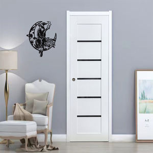 Porta da Interni Semplice in Legno Massello Originale Personalizzata di Alta Qualità, Senza Verniciatura, Ecologica, Impermeabile e Insonorizzata per Abitazioni ed Edifici - Product Image 2