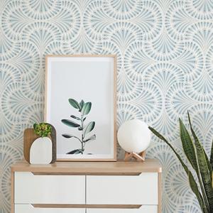 <span class=keywords><strong>Papier</strong></span> <span class=keywords><strong>peint</strong></span> auto-adhésif bleu à motif cachemire, sans couture, amovible, à peler et coller, pour la décoration murale de la maison, l'art mural, la décoration de chambre et les motifs végétaux - Product Image 3