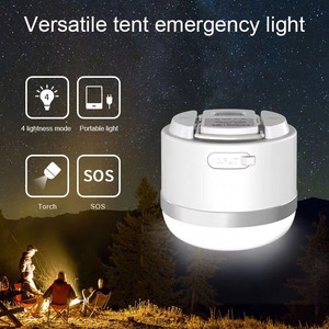 Fabricant certifié BSCI, lanterne solaire LED rechargeable portable multifonctionnelle pour le camping, lampe de nuit - Product Image 2