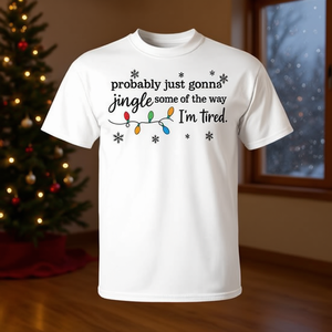 Camiseta con diseño de canción navideña y humor de "Some Of The Way" - Product Image 3