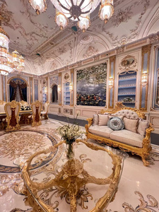 Projet de décoration intérieure de luxe <span class=keywords><strong>Rococo</strong></span> pour toute la <span class=keywords><strong>maison</strong></span>, design orné en feuille d'or, style palais - Product Image 2