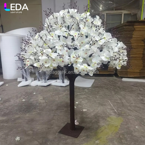LEDA Wedding Party Decoration Customized High Quality White <b>Artificial</b> Silk 100cm White Phalaenopsis <b>Tree</b> - Product Image 1