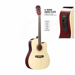 <span class=keywords><strong>Guitare</strong></span> acoustique cutaway Huasheng 41 pouces en tilleul avec égaliseur 7545 et accessoires – Prix usine - Product Image 3