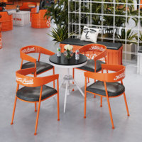Ensemble table et chaises en bambou pour l'extérieur, idéal pour les clubs de loisirs, les gymnases, la restauration et les barbecues